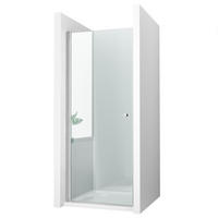 DUSCHTRENNWAND Chromfarben 90/185 cm - Chromfarben, Glas (90/185cm) - EMKE