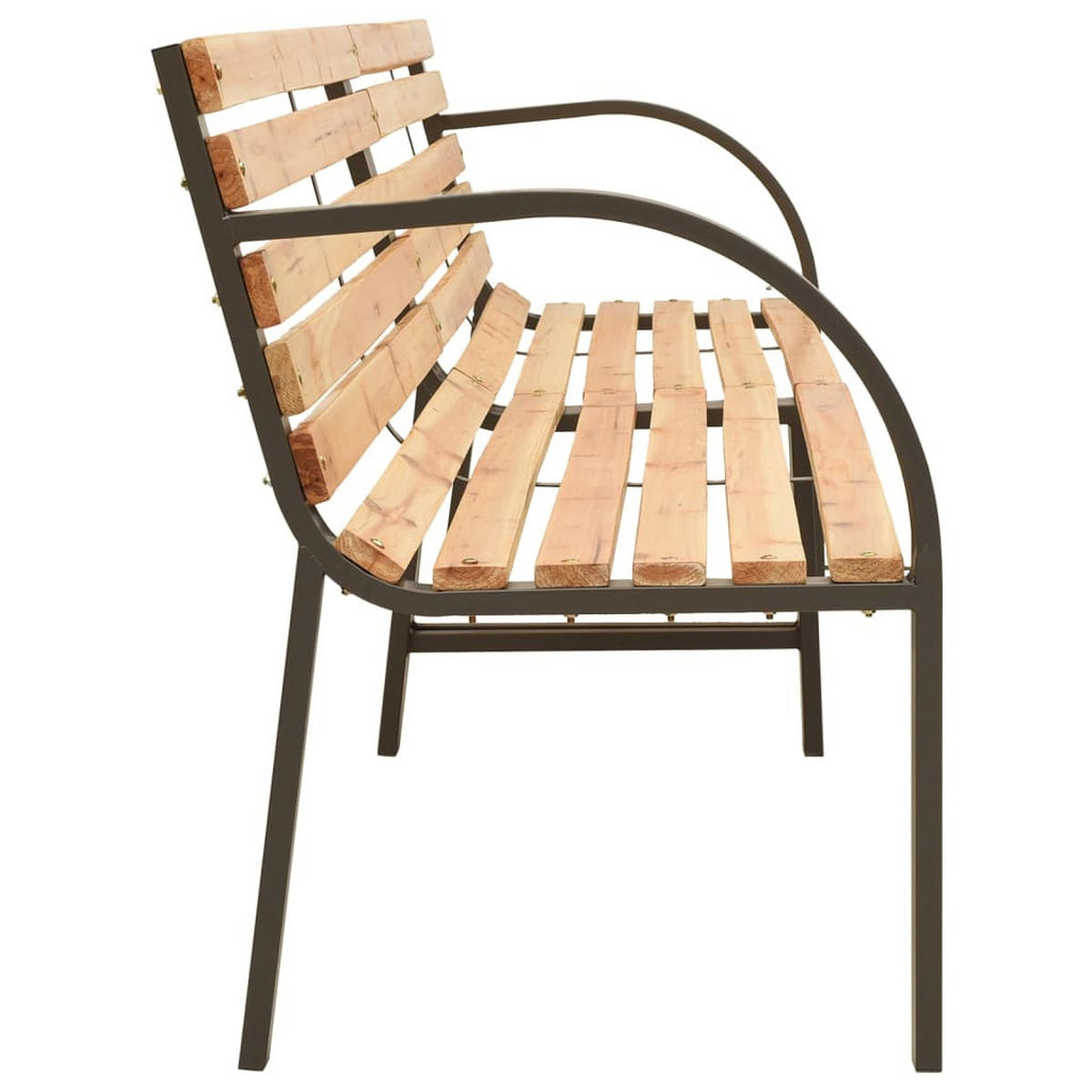 DOPPEL-GARTENBANK 225 cm Massivholz Tanne - Braun, Holz (225/73/54cm) - furnicato