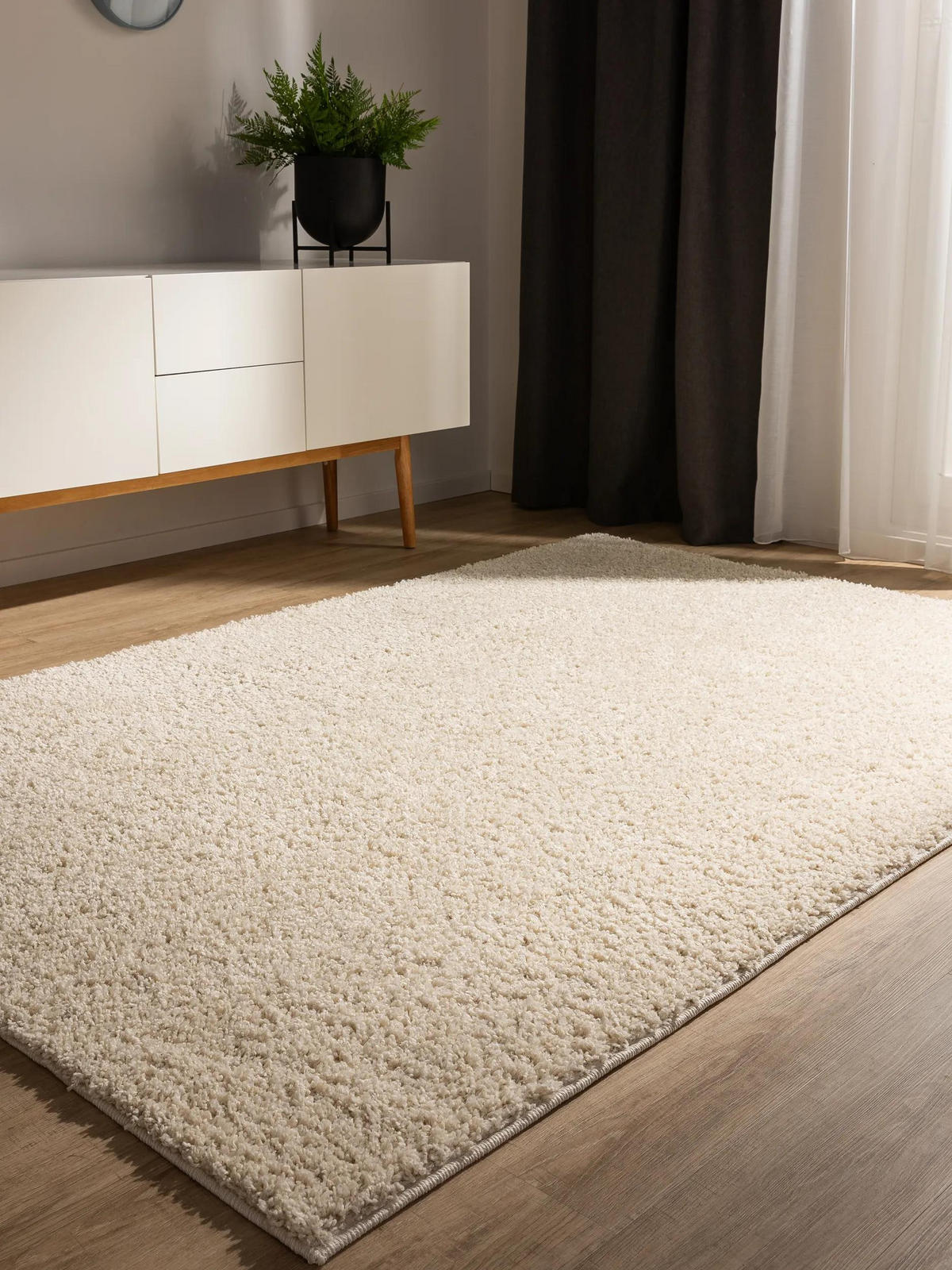 HOCHFLORTEPPICH Soho Cream 250x300 cm - Creme, Kunststoff (250/300cm) - benuta
