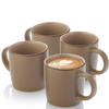 KAFFEEBECHER BOMBAY OAK - 4 teilig aus Steingut - Braun, Stein (0.8L) - Sänger
