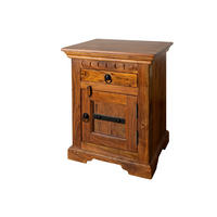NACHTTISCH Akazie 45x40x60 honig lackiert OXFORD #270 - Braun, Holz (45/60/40cm) - Massivmoebel24