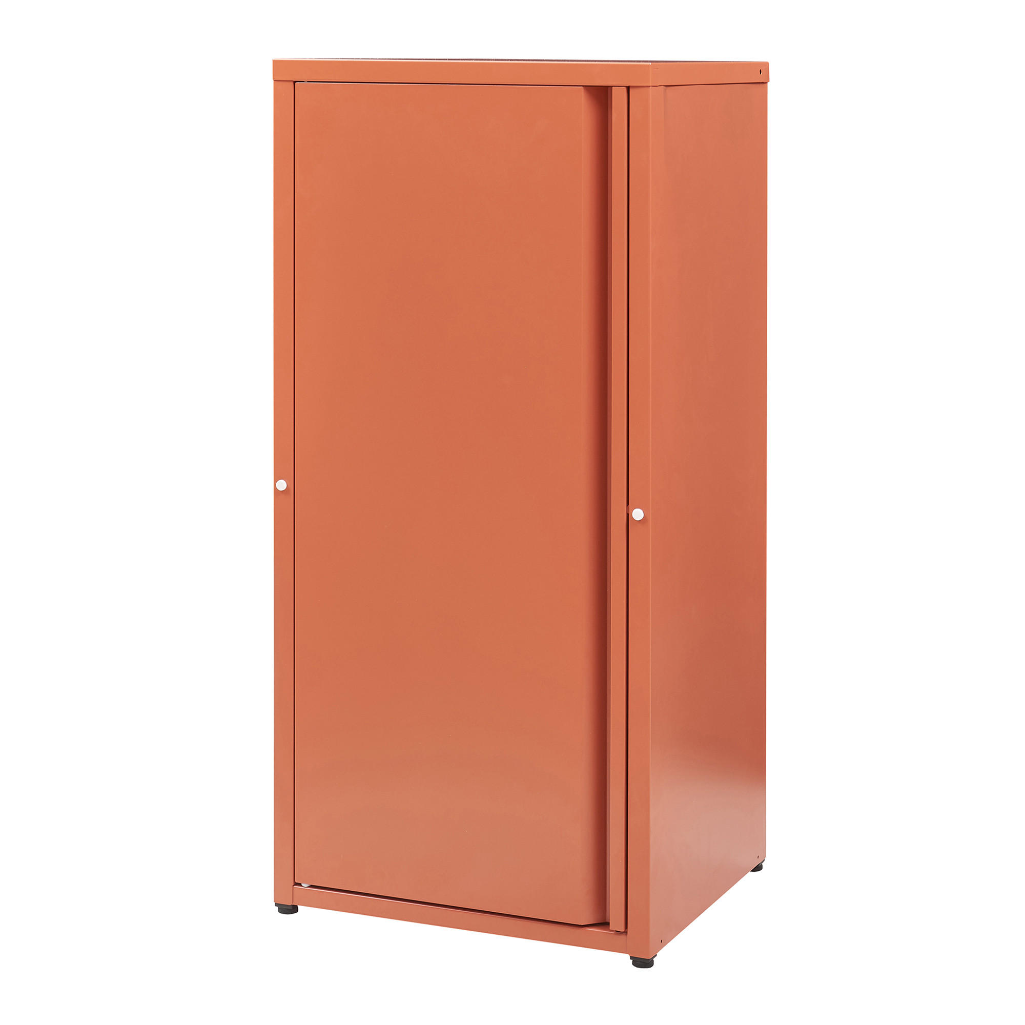 AKTENSCHRANK Burlöv - Dunkelbraun, Metall (40/88/35cm) - [en.casa]