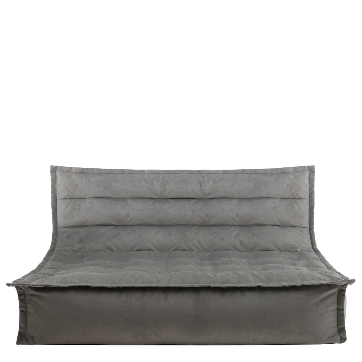 SITZSACK Sofa Skandi, Samt - Anthrazit, Kunststoff/Textil (140/72/100cm) - icon