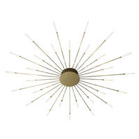 DECKENLEUCHTE Isco, Gold / Messing, 128cm - Goldfarben, Metall (128/128/7cm) - KOSILUM