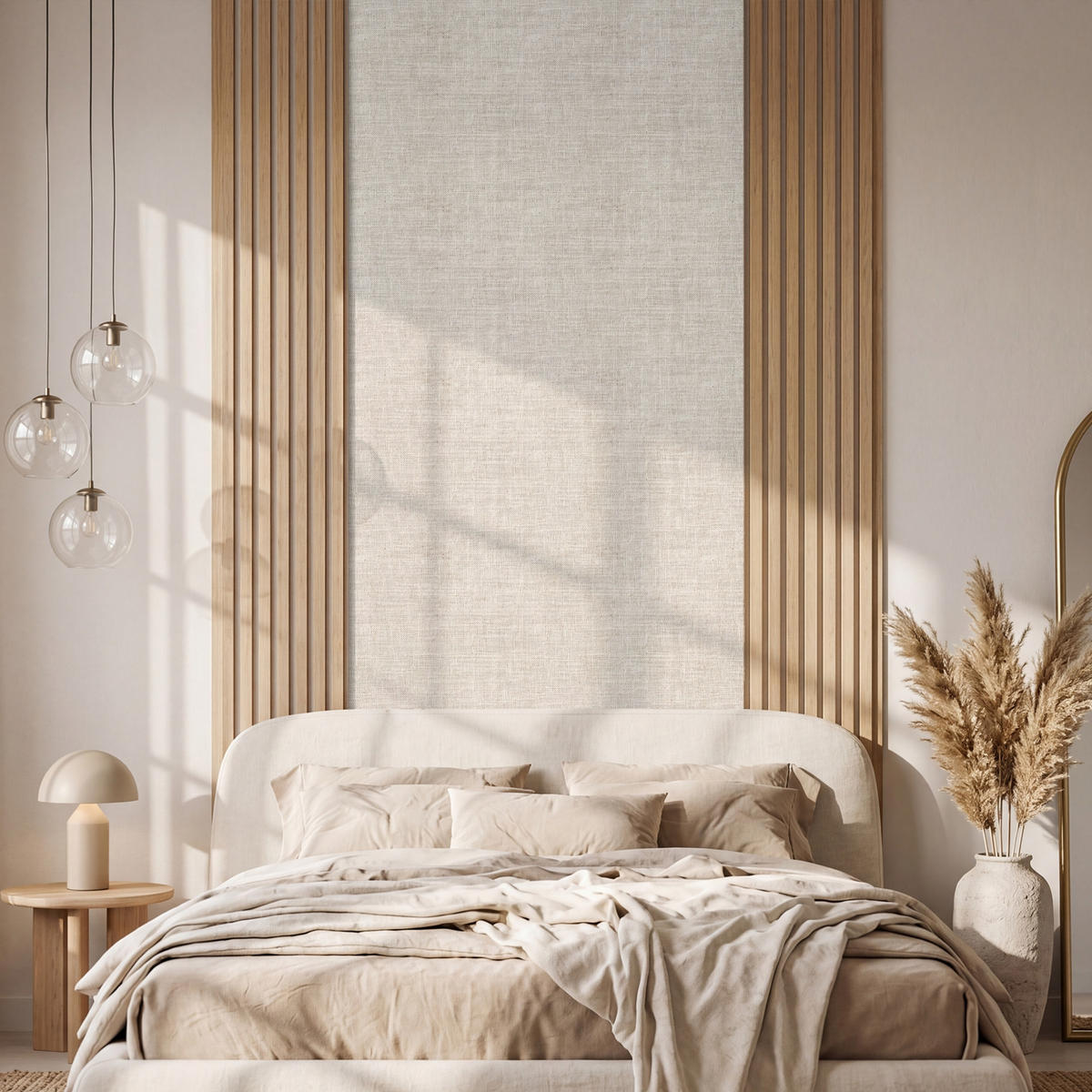 TAPETE - Leinen - Textur - Beige - 100x260 cm - Creme, Papier (100/260cm) - OnlyWow