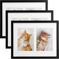 BILDERRAHMEN Galeria 13x18cm Schwarz (3tlg) - Schwarz, Holzwerkstoff (30/2/37cm) - BoMoe