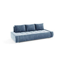 SCHLAFSOFA Vogar In Monolith - Blaugrau, Holzwerkstoff/Textil (240/85/110cm) - Fun Möbel