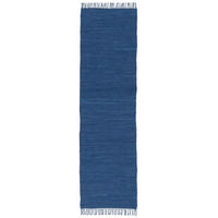 BAUMWOLLE NATUR TEPPICH LÄUFER JOLLY COTTON - Dunkelblau, Textil (70/250cm) - Pergamon
