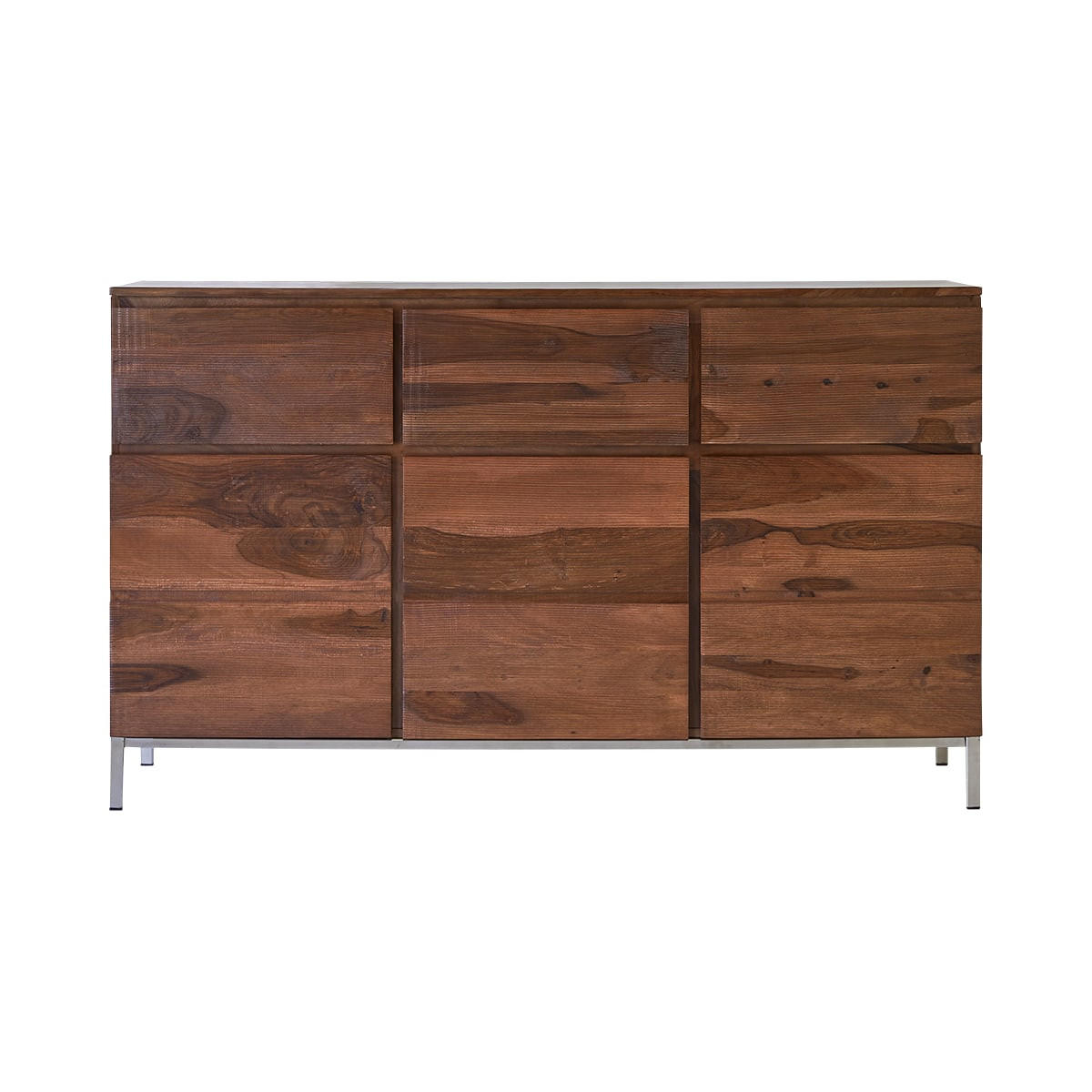 SIDEBOARD Nova Braun aus Palisander - Braun, Holz (155/92/45cm) - Tikamoon