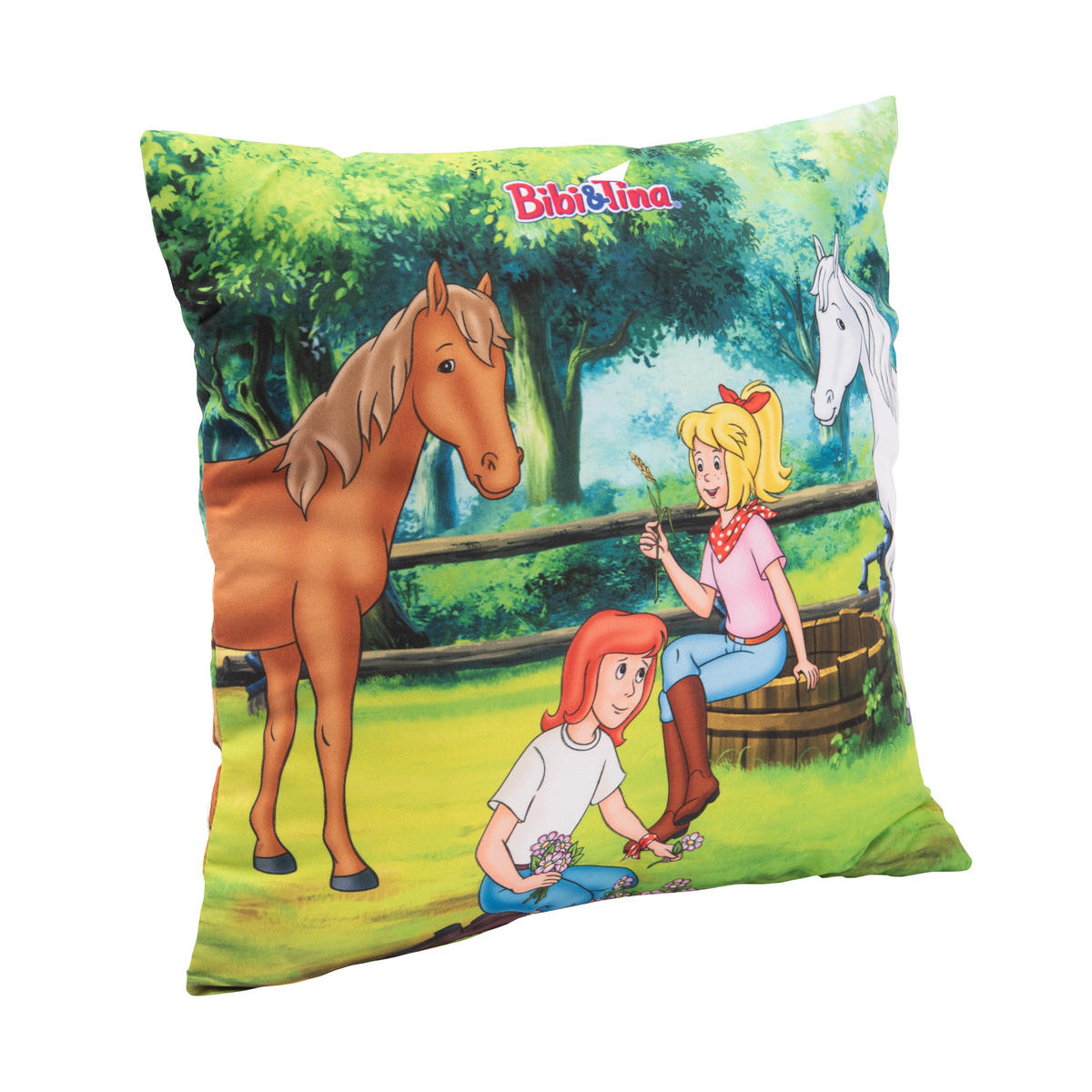 KINDERKISSEN Bibi & Tina Pferde 30 x 30 cm - Multicolor, Textil (30/30cm) - United Labels