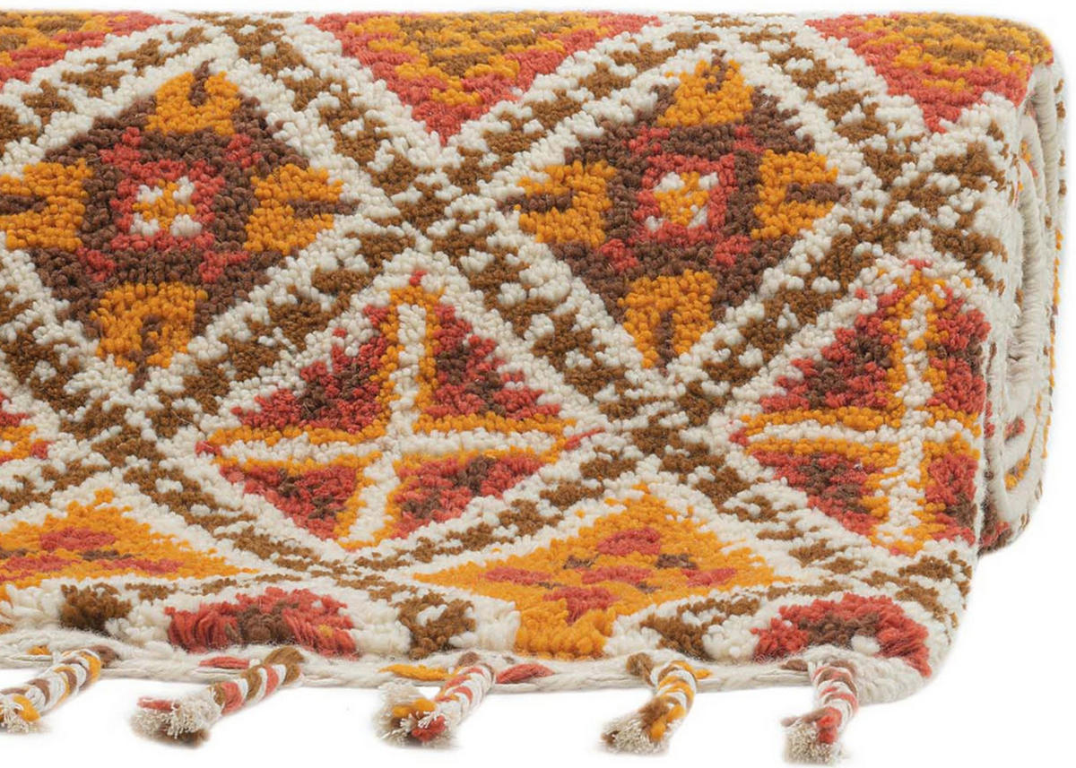 BERBERTEPPICH Marmoucha 70x140 cm - Terra cotta, Textil (70/140cm) - THEKO
