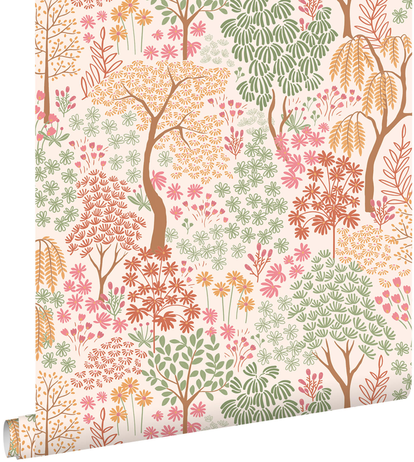 TAPETE Bäumen und Blumen 50 x 900 cm - Multicolor, Papier (50/900cm) - ESTAhome