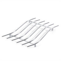 TOPF-UNTERSETZER STRIPE Metall, wellenförmige Streben silber - Silberfarben, Metall (32/20cm) - DESIGN DELIGHTS