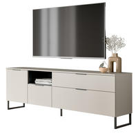 TV-LOWBOARD Kaschmir, schwarz, TV Unterteil 185 cm mit Soft-Close - Kaschmir/Schwarz, Holzwerkstoff/Kunststoff (185/64/41cm) - Inn.Furn