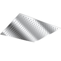 REGENDUSCHKOPF , 1/2 Zoll Gewinde, silber - Silberfarben, Metall (30/4.5/30cm) - tectake