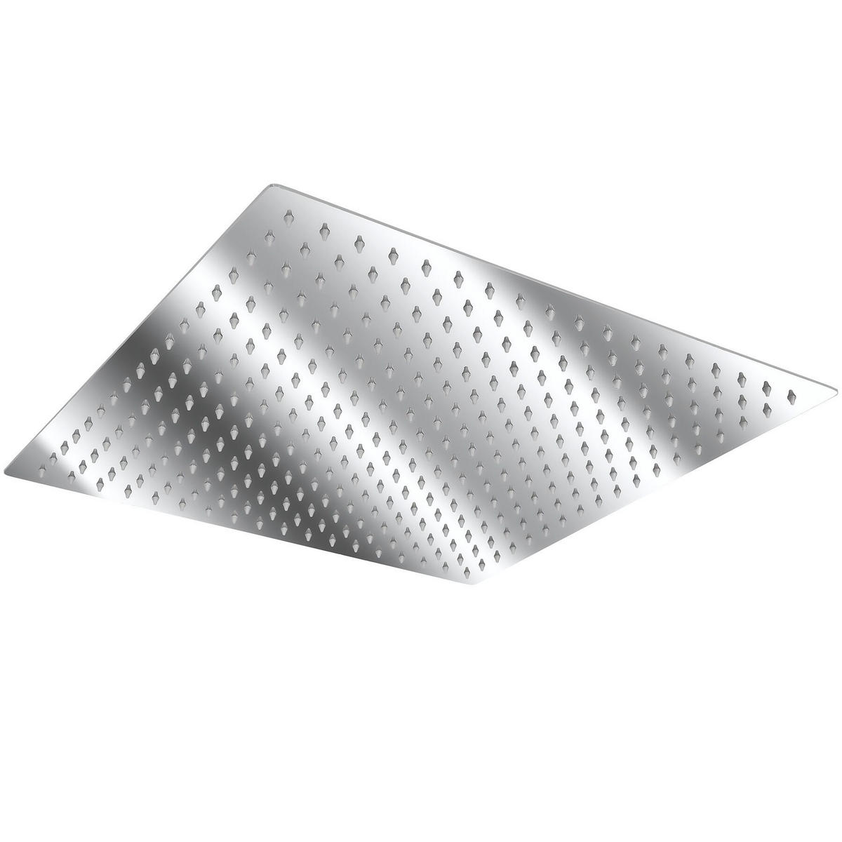 REGENDUSCHKOPF , 1/2 Zoll Gewinde, silber - Silberfarben, Metall (30/4.5/30cm) - tectake