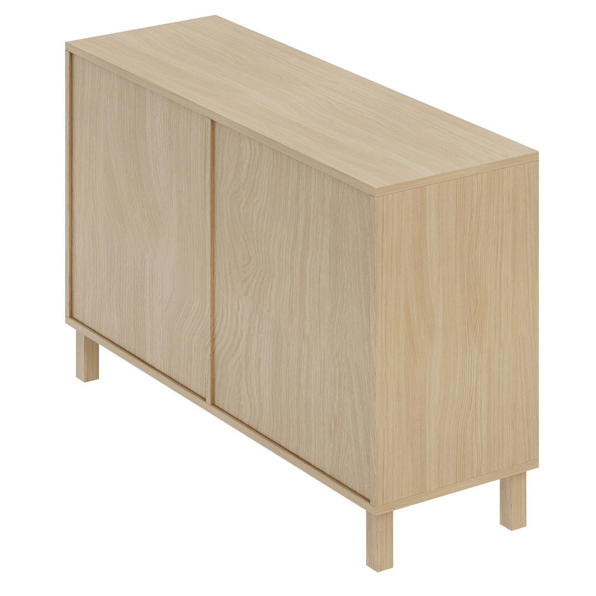 SIDEBOARD mit 6 Schubladen Rattan, 120/40/75cm - Buchefarben, Holzwerkstoff (120/75/40cm) - Urban Meuble