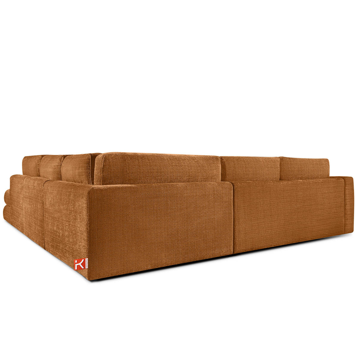 ECKSOFA links VERUS - Rot, Holz/Holzwerkstoff (297/248cm) - KONSIMO®