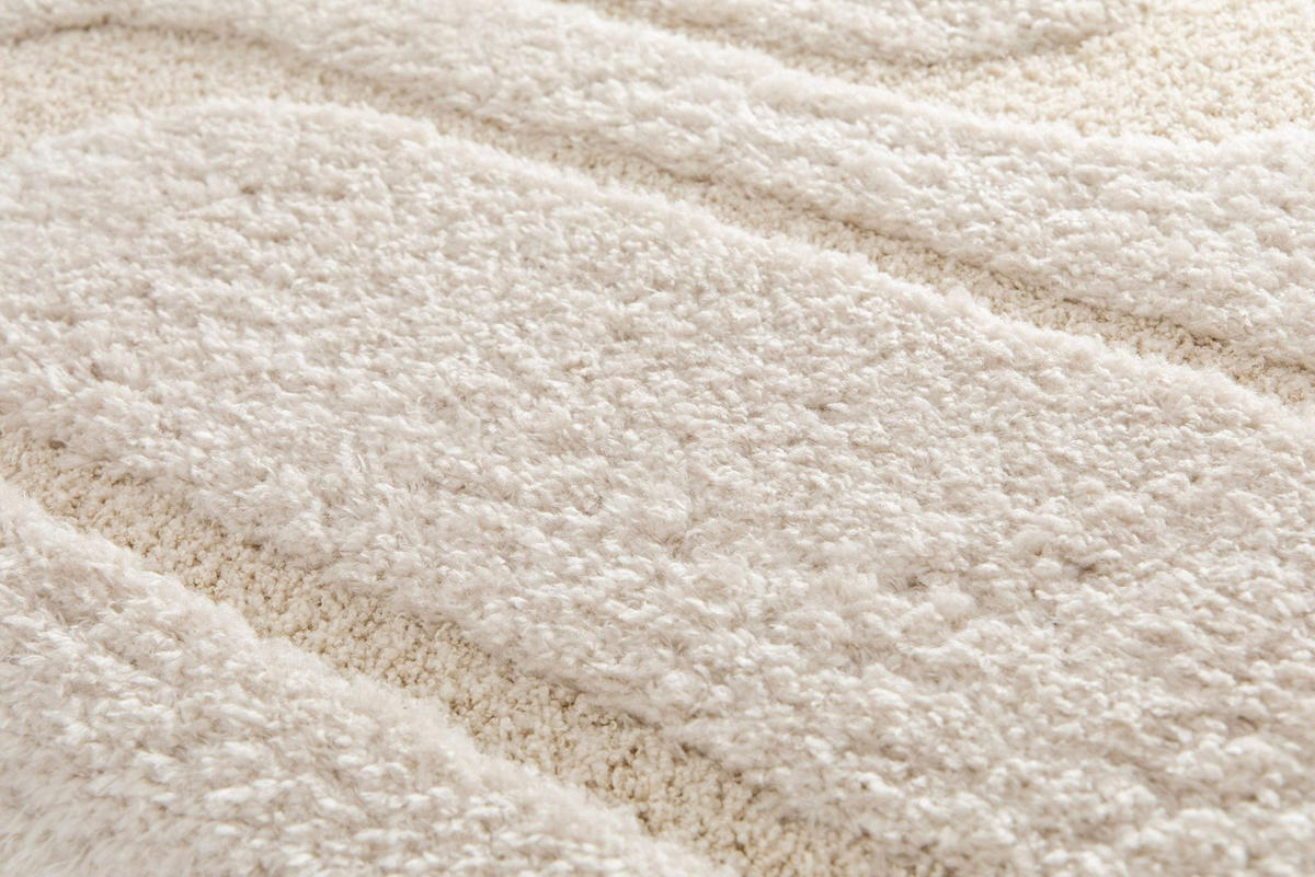 TEPPICH, Weicher, dicker mit Reliefeffekt weiß - Weiß, Textil (200/290cm) - AFK Living