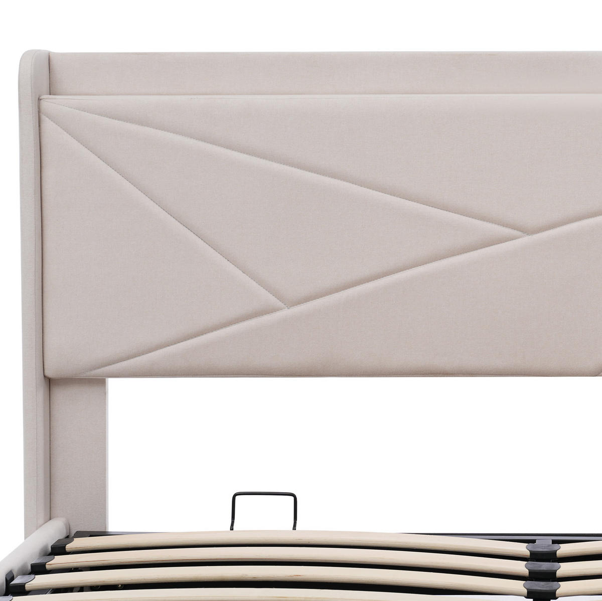 POLSTERBETT mit Bettkasten und USB/Typ-C 140x200 cm Beige inkl. Lattenrost - Beige, Metall (140/200cm) - Meubliv