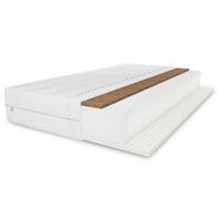 LATEXMATRATZE Tango, 80x200 cm, Höhe ca. 20 cm, H3/H4, Weiß - Weiß, Textil (80/200cm) - Marpur