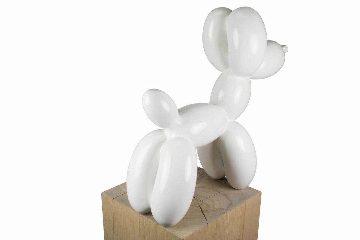SKULPTUR Weiß 50/46 cm - Weiß, Stein (3.8/46/18cm) - KUNSTLOFT