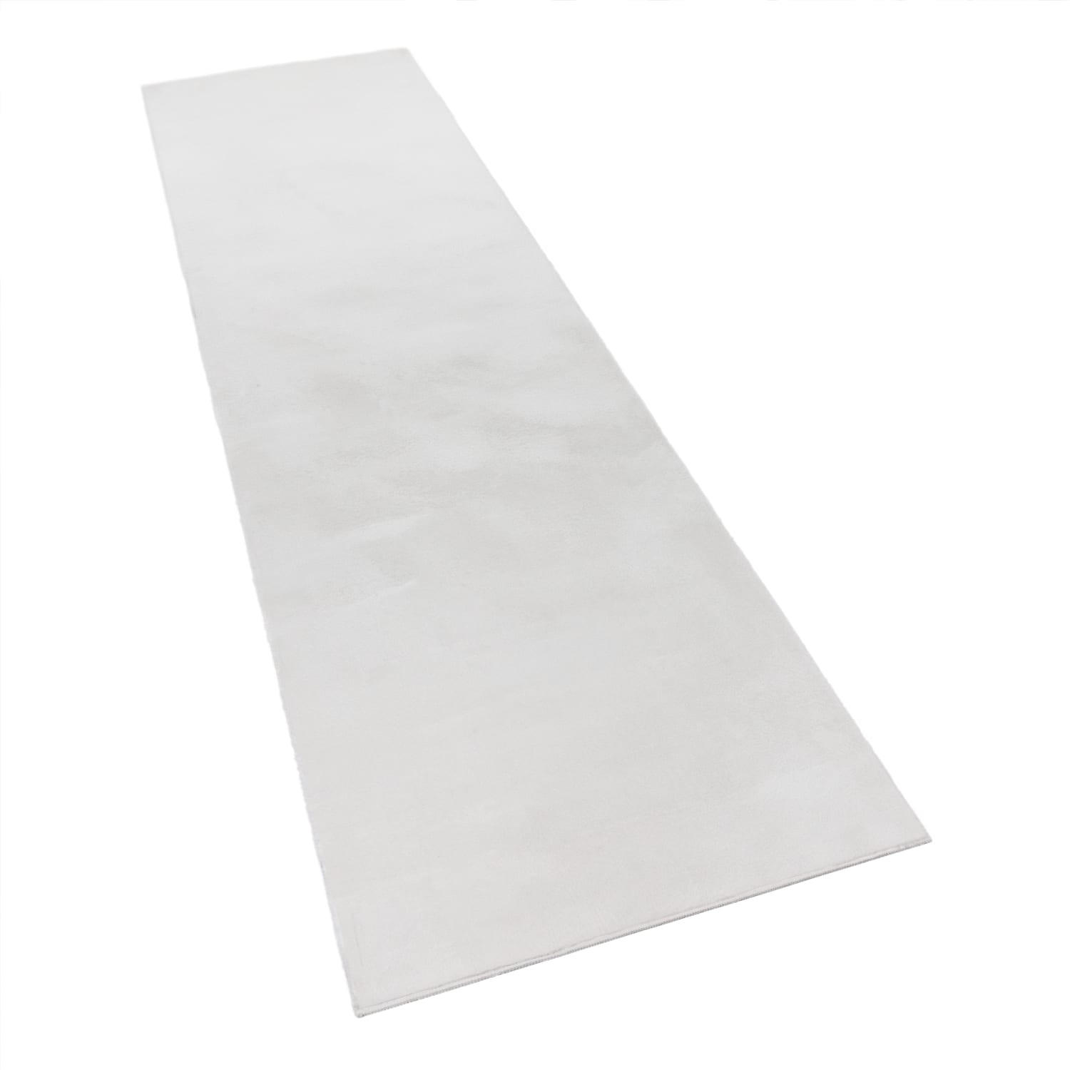 HOCHFLORTEPPICH 80/300 cm Soft 380 - Weiß, Kunststoff (80/300cm) - Paco Home