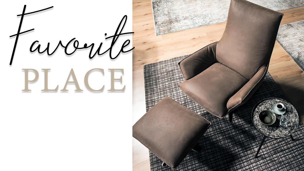 Wohnzimmer Modern brauner Sessel