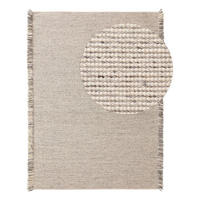 WOLLTEPPICH Mary Ivory Hellgrau 160x230 cm - Beige/Grau, Textil (160/1cm) - KUNSTLOFT