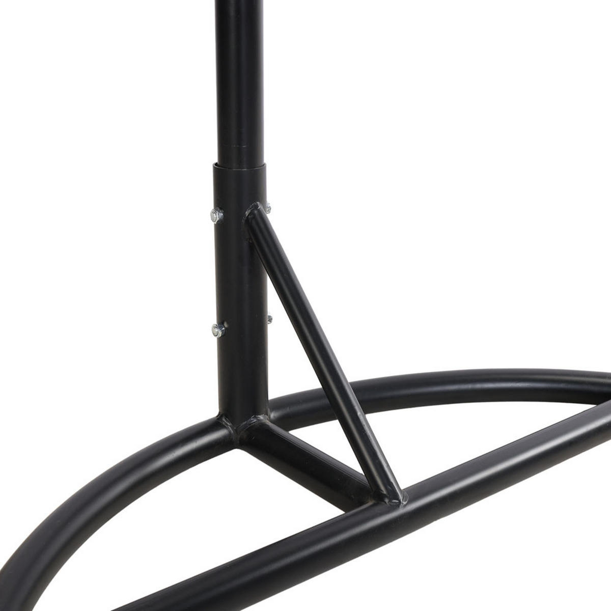 HÄNGESESSEL CADEIRA - Hellgrau, 1-Sitzer - Hellgrau, Kunststoff/Metall (114/123/72cm) - Home Deluxe