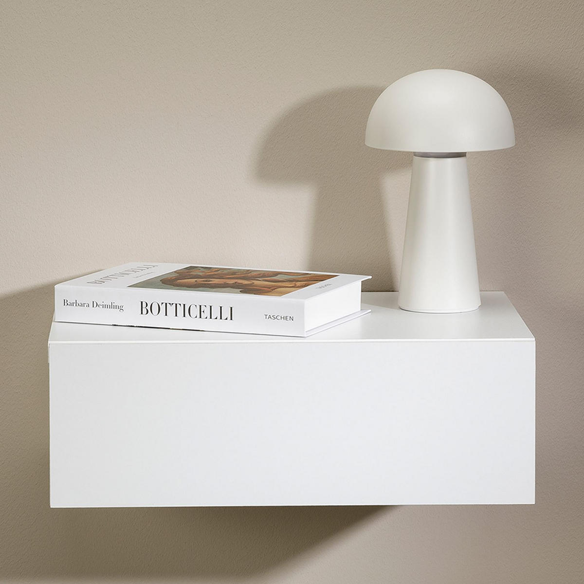 NACHTTISCH ANNE hängend - Weiß, Holzwerkstoff (42/14/30cm) - CARO-Möbel