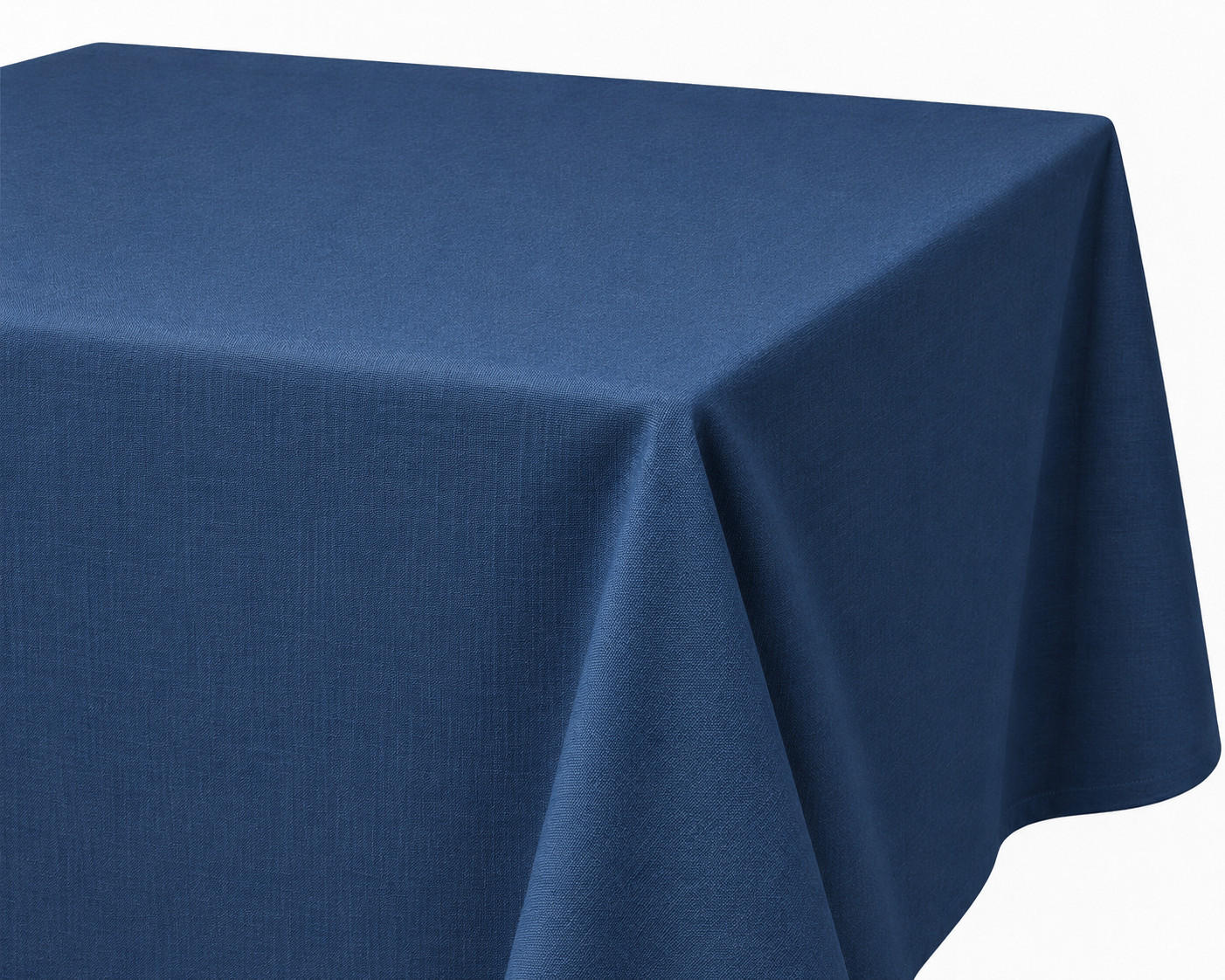 TISCHDECKE Leinenoptik 90/90 cm eckig blau - Blau, Kunststoff (90/90cm) - TiborTex