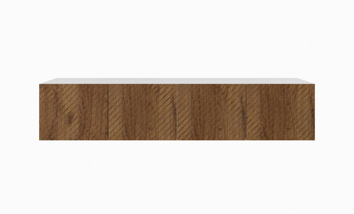 TV-SCHRANK KLER - Wildeiche/Weiß, Holzwerkstoff (200/41/40cm) - Meblini