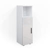 MIDISCHRANK Irma Weiß 30 x 95 cm - Weiß Hochglanz, Holzwerkstoff (30/95/30cm) - Vicco