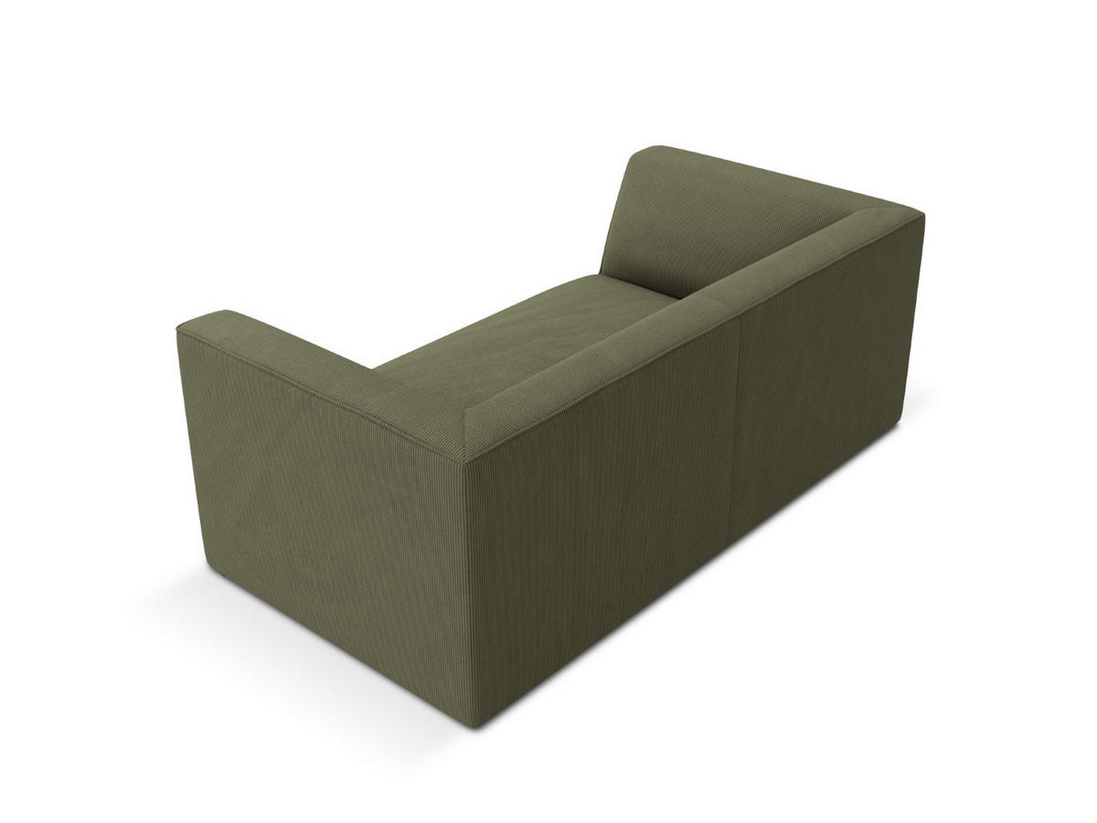 SOFA Ruby aus Cord grün 2 Sitzplätze - Grün, Textil (93/69/174cm) - Micadoni