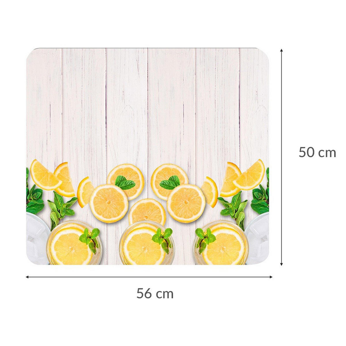 HERDABDECKPLATTE aus gehärtetem Glas 50/56 cm - Multicolor, Glas (56/50cm) - Wenko