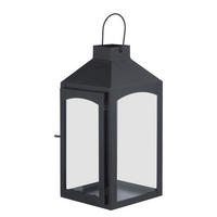 LATERNE Lighthouse - Schwarz, Metall (15/30/15cm) - Butlers