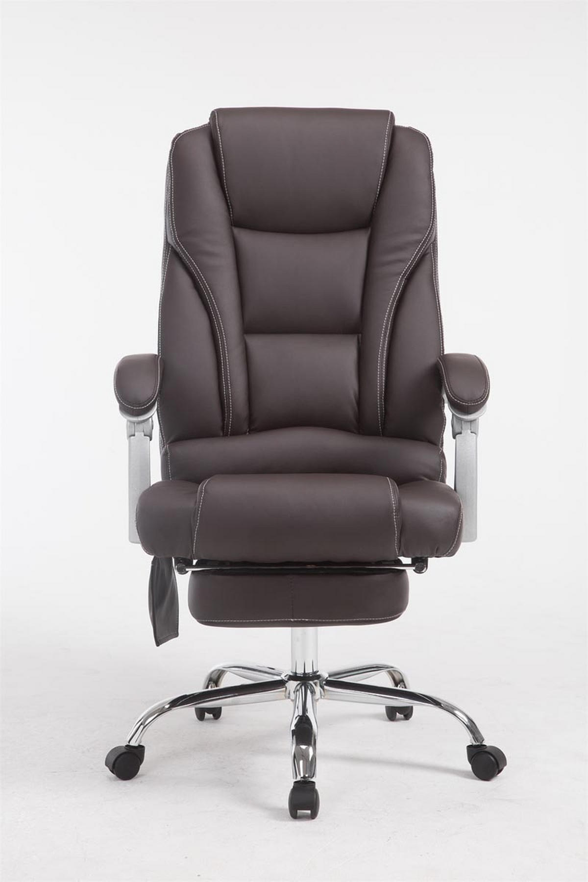 BÜROSTUHL Pacira-N, Kunstleder mit Massagefunktion Braun - Braun, Textil/Metall (68/127/64cm) - TPFLiving