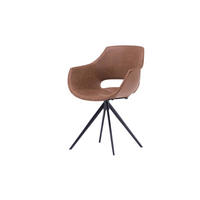 DREHSTUHL ZAJA Braun Microfaser - Dunkelbraun/Braun, Textil (57/85/59cm) - KAWOLA