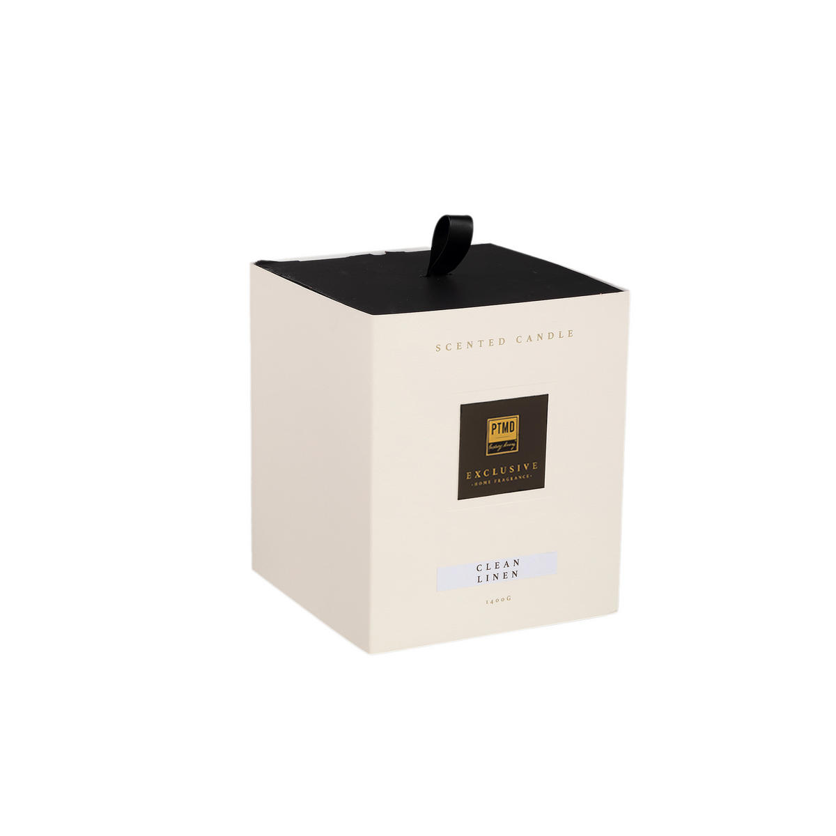 DUFTKERZE Ptmd Beige 16/16/19cm - Beige, Glas (19cm) - PTMD Collection