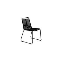 GARTENSTUHL 2er Set Schwarz - Schwarz, Holzwerkstoff (57/86/59cm) - ebuy24