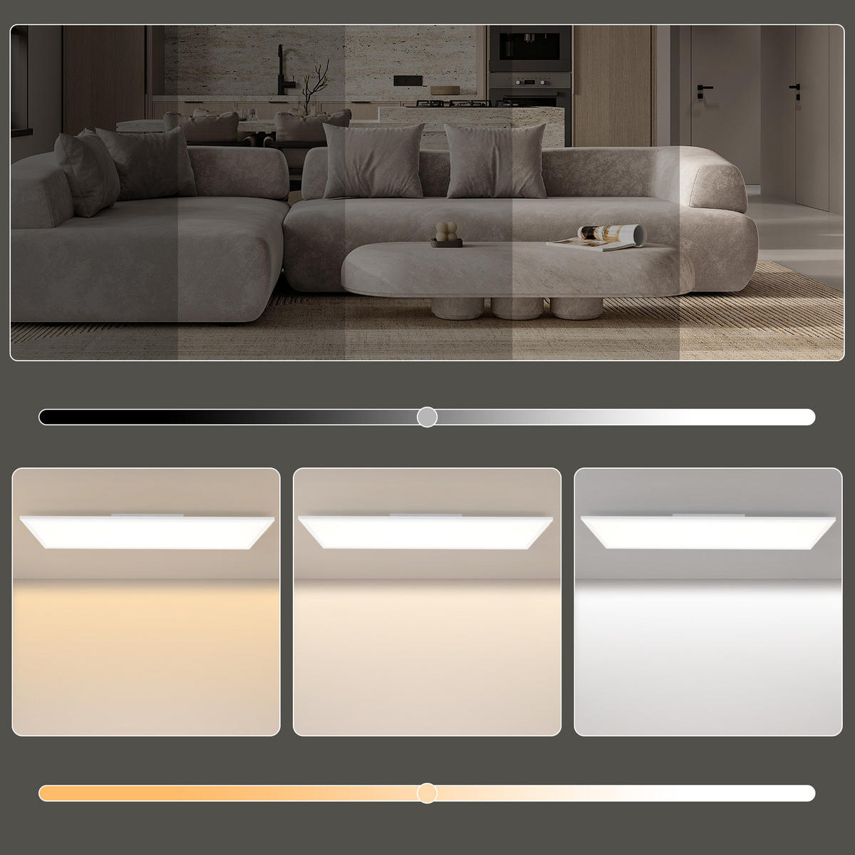 LED-DECKENLEUCHTE Zavren 119.5/29.5/5.6 cm - Weiß, Metall (29.5/119.5/5.6cm) - ZMH