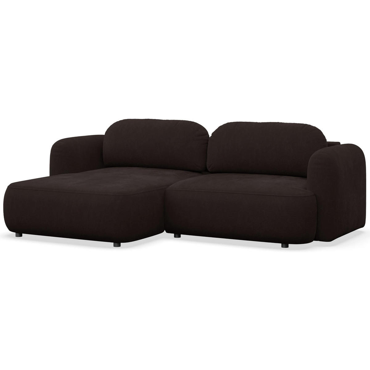 ROHOVÁ SEDAČKA Tvoya hnědá žinylka - černá/hnědá, textil/plast (267/175cm) - Selsey