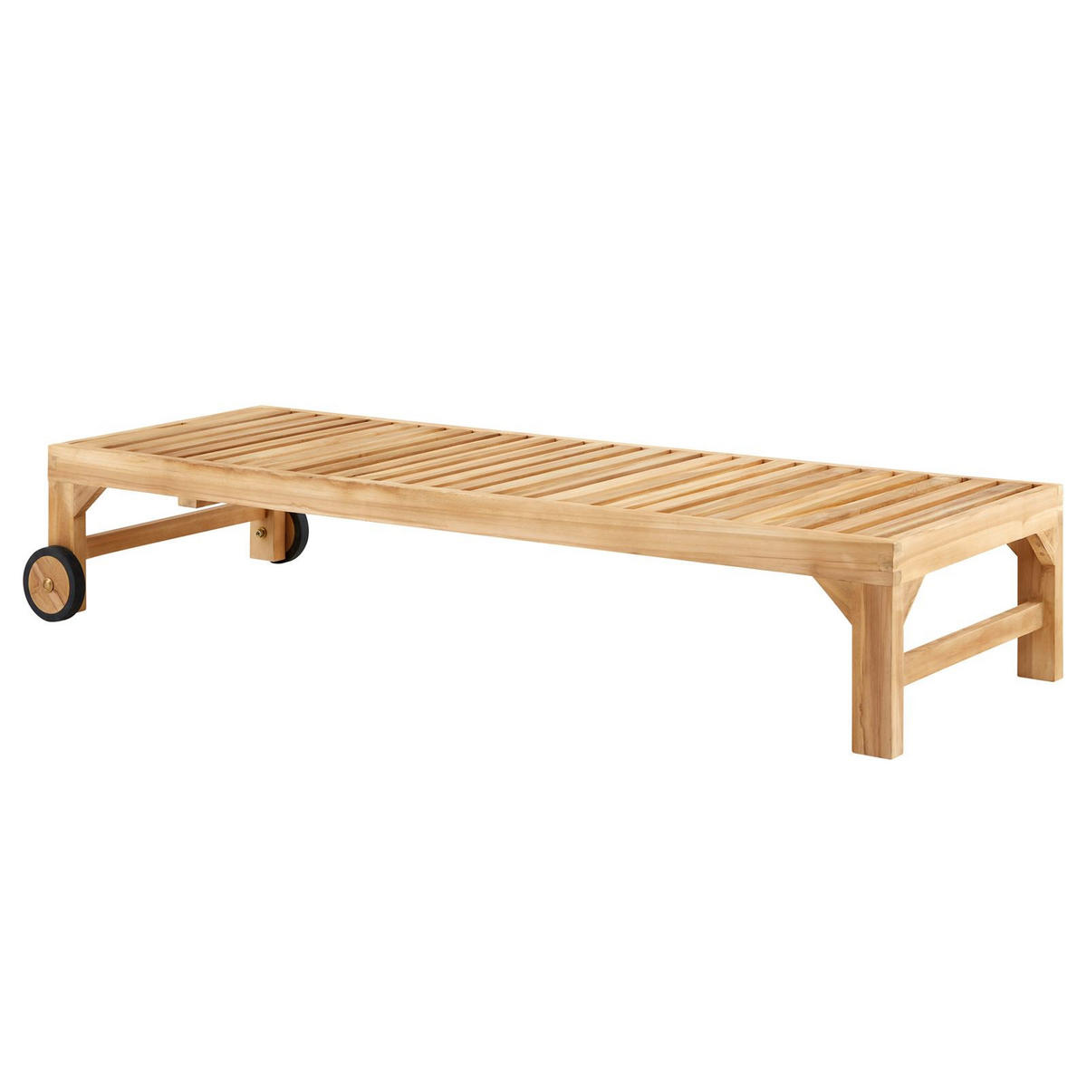SONNENLIEGE GRANADA - Naturfarben, Holz (65/39/200cm) - CARO-Möbel