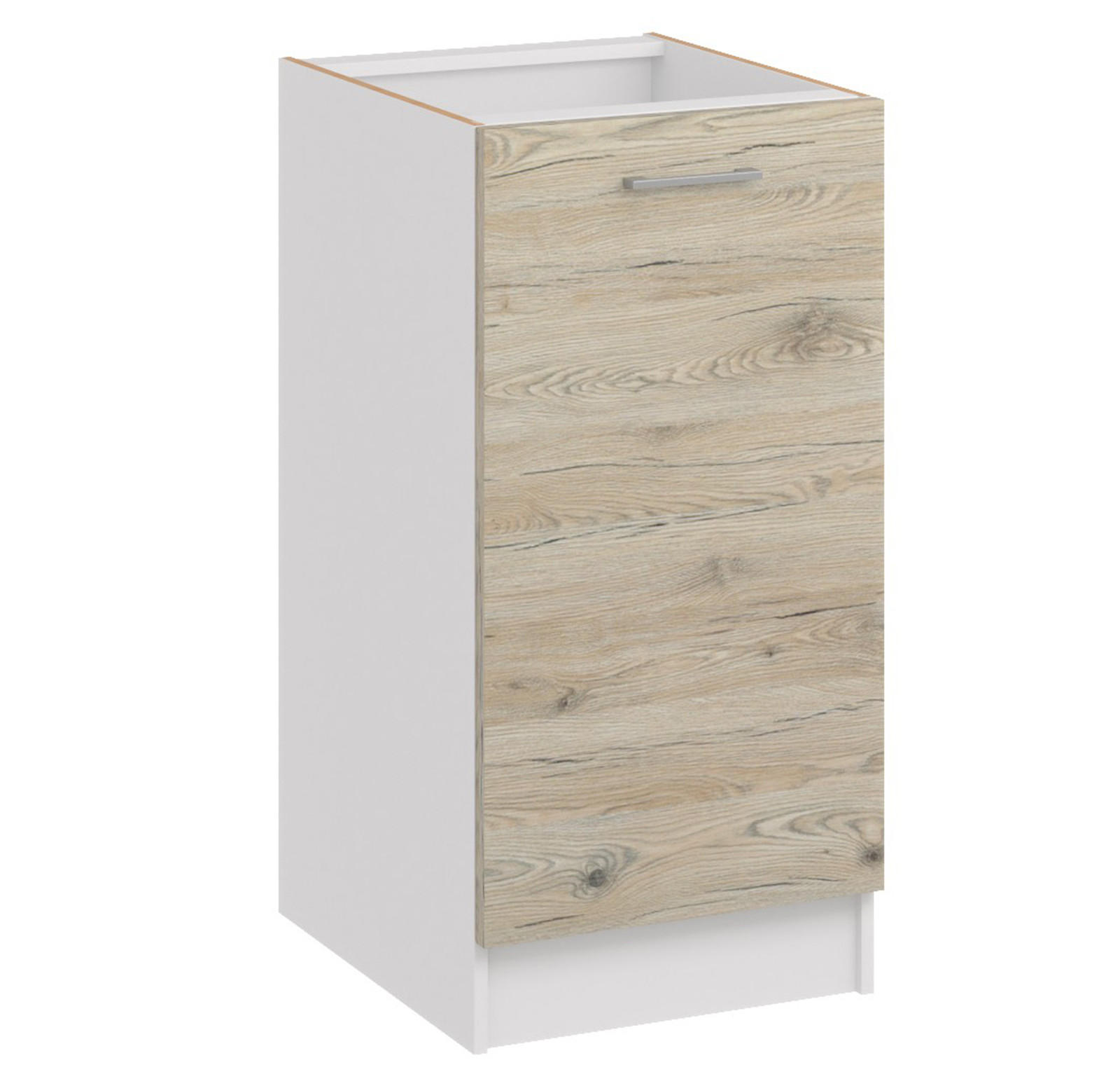 KÜCHENUNTERSCHRANK D40 eiche bordeaux - Bordeaux, Holzwerkstoff (40/82/44cm) - roe furniture