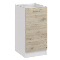 KÜCHENUNTERSCHRANK D40 eiche bordeaux - Bordeaux, Holzwerkstoff (40/82/44cm) - roe furniture