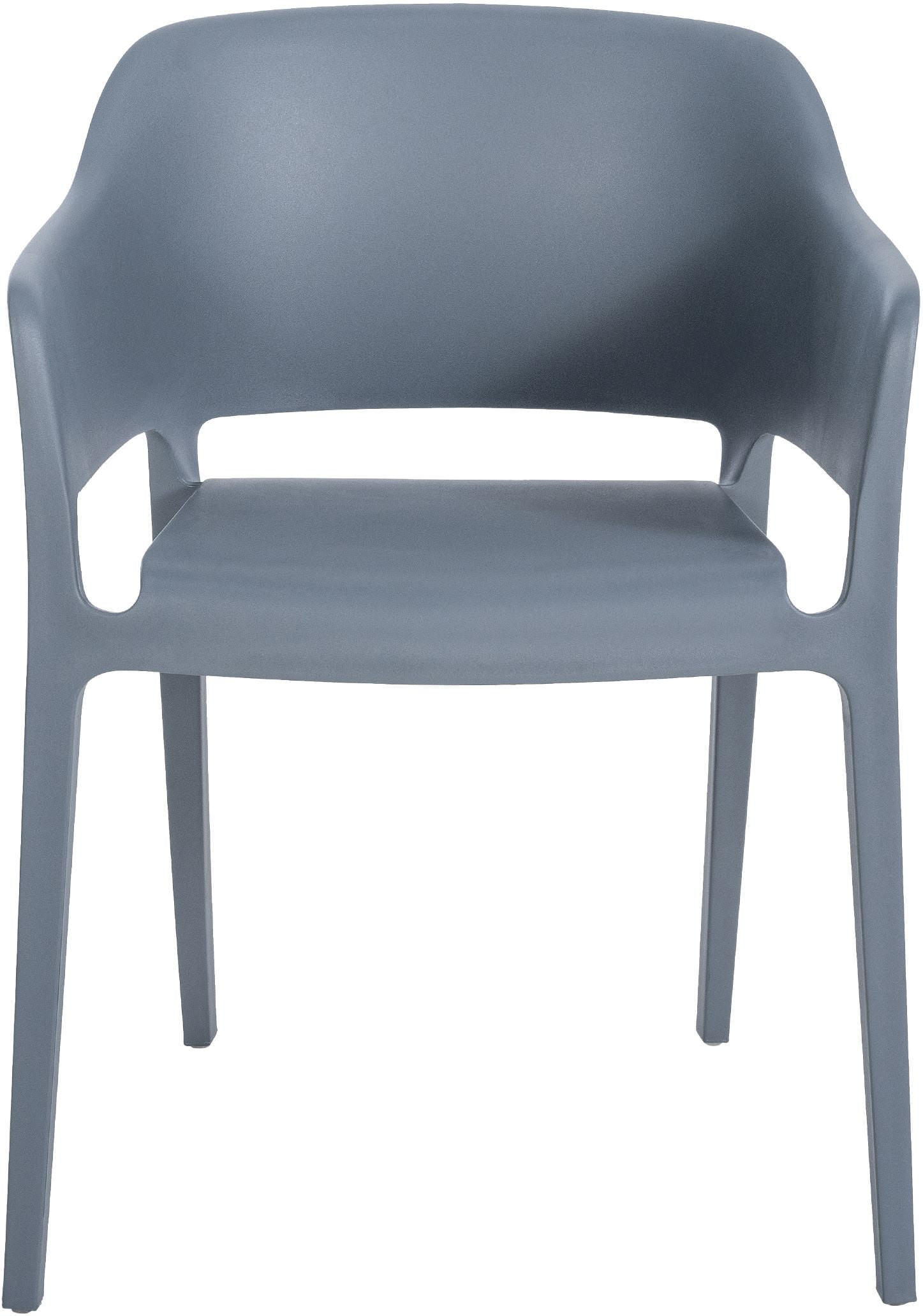 GARTENSTUHL Kunststoff anthrazit - Anthrazit, Kunststoff (56/78/53cm) - CLP