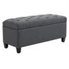 SITZBANK, Polsterbank, Dunkelgrau - Dunkelgrau, Kunststoff (40/44/100cm) - HOMCOM