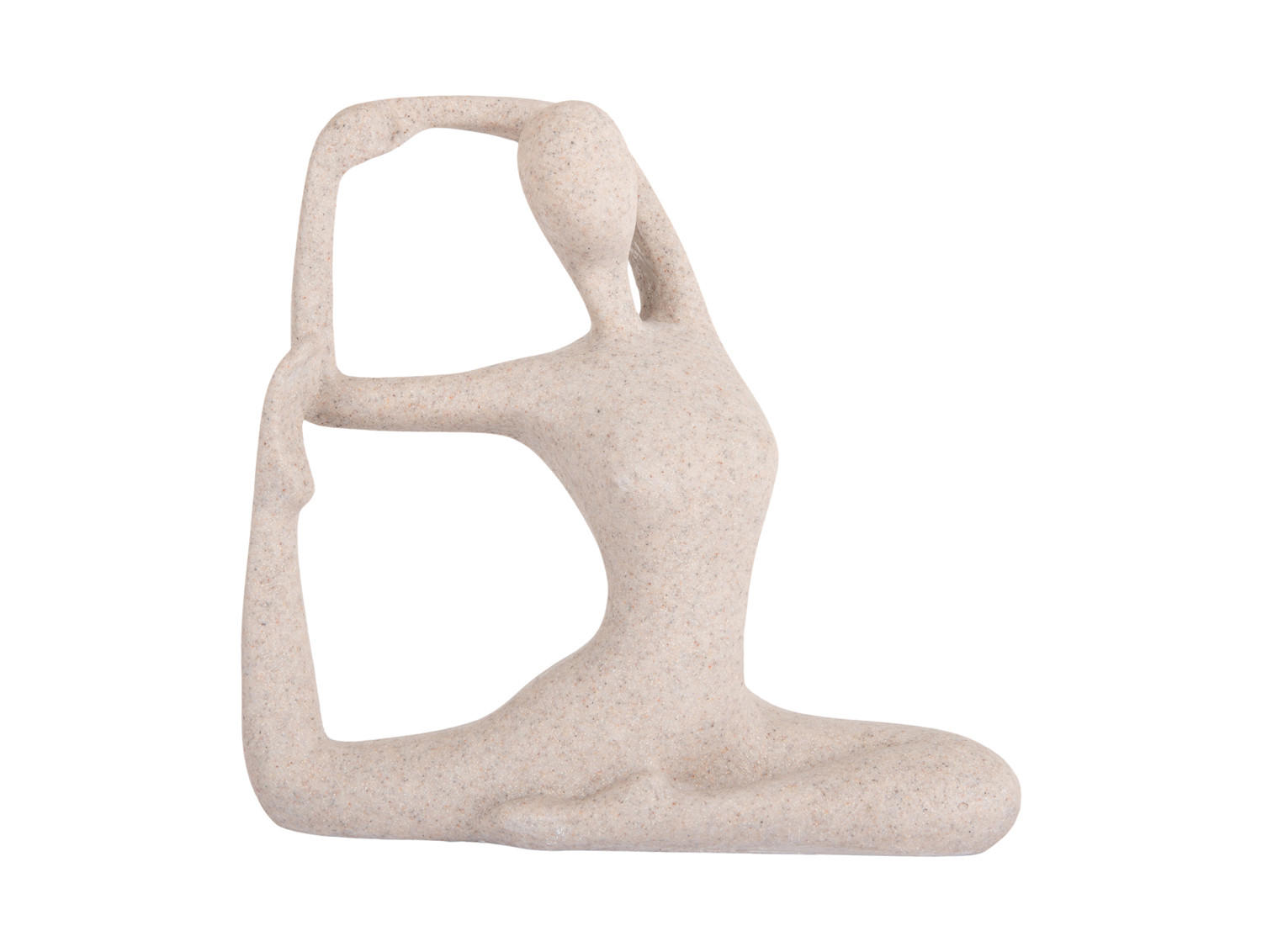 BILD Statue Yoga Bow Grau 20/6/19 cm - Grau, Kunststoff (6/19/20cm) - Present Time
