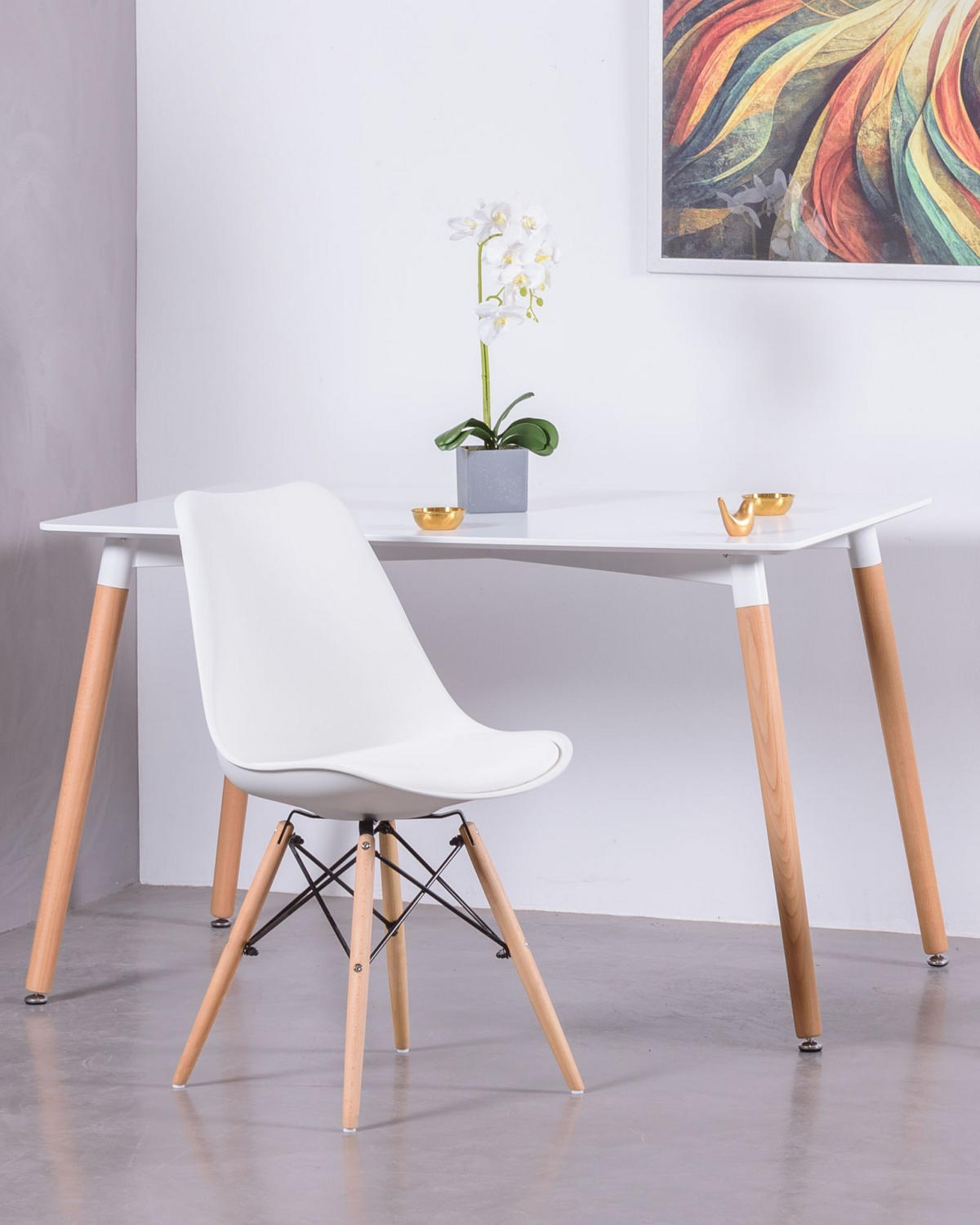 ESSTISCH Rechteckig Weiß 80/120/75 cm - Weiß, Holz (80/120/75cm) - Nest Dream